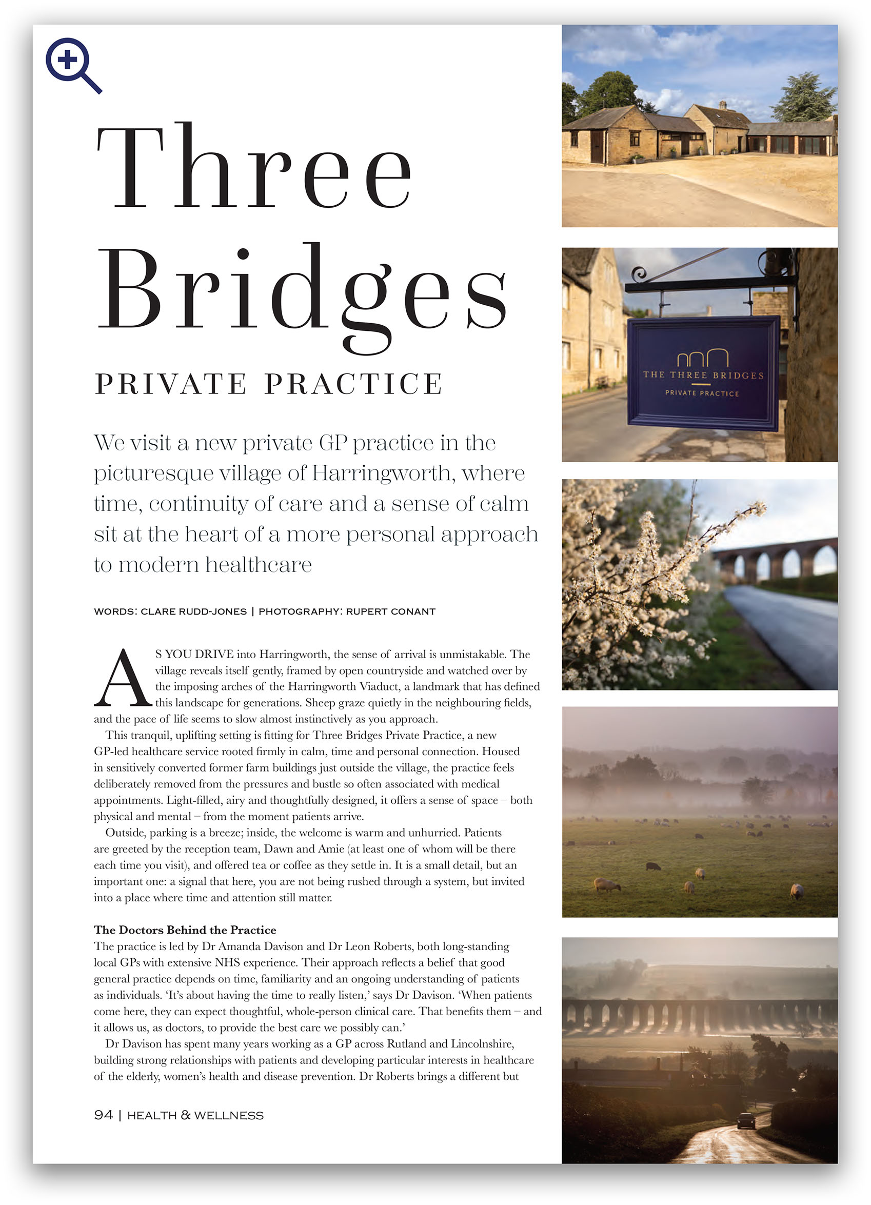 Rutland & Stamford Living Magazine Editorial Page One